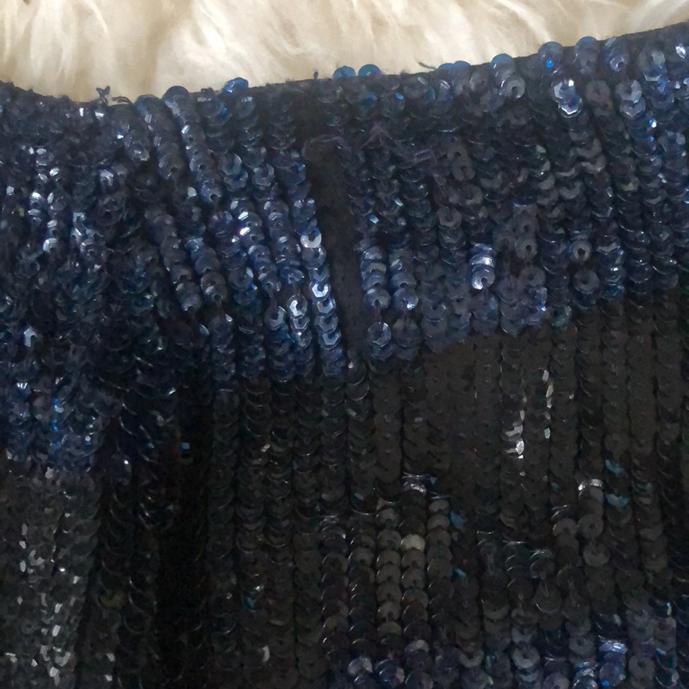 Vintage Emporio Armani Silk Sequin Mini-Skirt - Picture 13 of 14